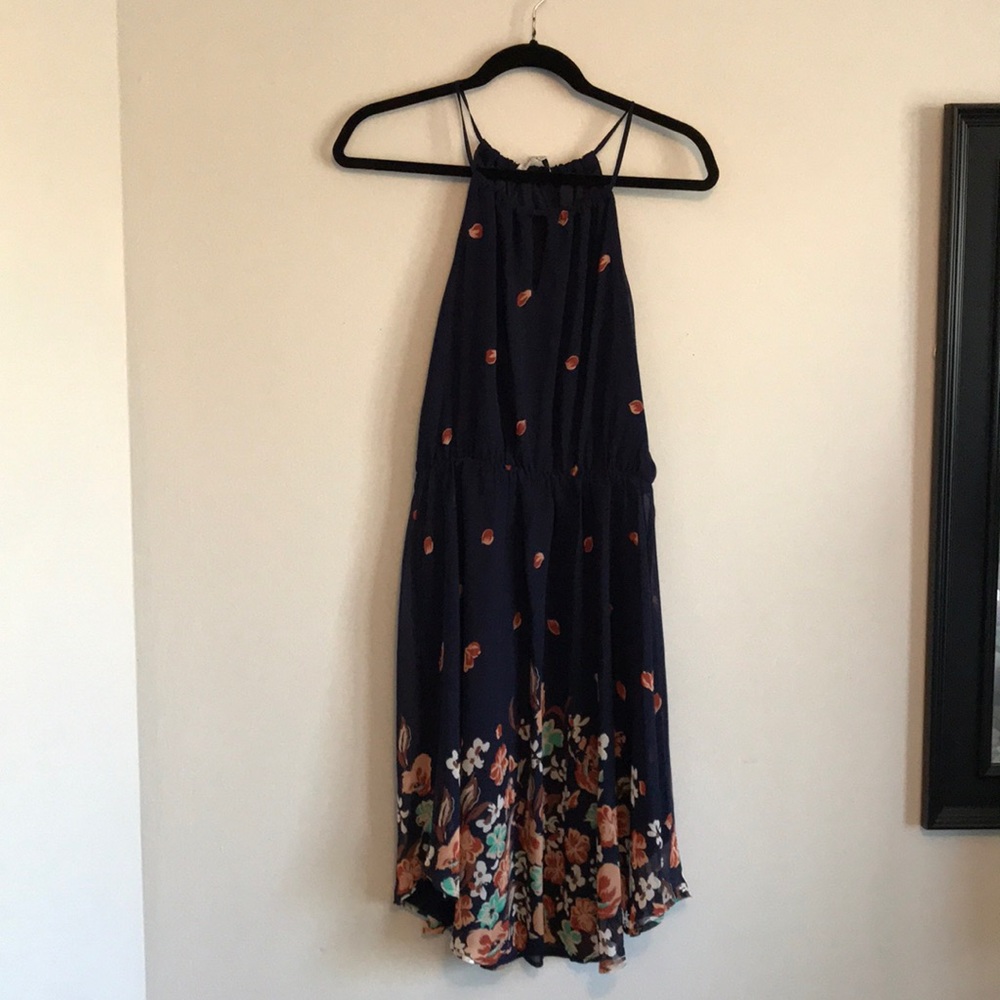 NWT Cute spaghetti strap little midi summer dress with flowers